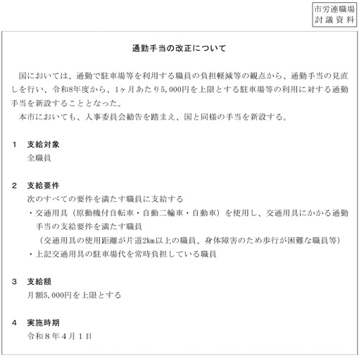 市労連職場討議資料